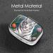 Cute White Tiger Pill Case | 2 Compartment Travel Pill Organizer | Small Pill Box for Purse & Gifts - Buy Online on GoSupps.com