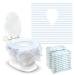 Extra Large Disposable Toilet Seat Covers - Individually Wrapped for Adults, Kids, and Toddlers - Water Proof and Nonslip - Ideal for Travel and Public Restrooms - Buy Online on GoSupps.com