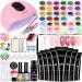 Major dijit nail extension kit 8 colies poly nail gel kit with 38W uv lamp nail brush under lacquer lacquer nail shape glitter nail cliff all-in-one nail studio set