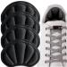 Sulpo 4 pairs of heel cushion set - heel pillow made of sponge heel protection heel cushion for friction and bubbles - shoe repair heel protector for too large shoes black