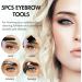 DMZK Eyebrow Tool Kit Trimming Grooming Set Include Tweezers Eyebrow Brush Eyebrow Pencil - Buy Online on GoSupps.com