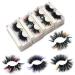 Colored Lashes Strips 25mm Dramatic Mink Lashes with Color Festival Cosplay Fluffy False Eyelashes Mink 20 Pairs 1 Count (Pack of 20)