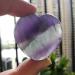 Manekieko Natural Fluorite Palm Worry Heart Stone - 40mm Healing Crystal for Love & Balance - Buy Online on GoSupps.com