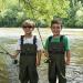 DRYCODE Kids Army Green Youth Waders with Boots | Waterproof Nylon/PVC Chest Wader for Fishing/Hunting | Toddler & Children Sizes 10/11 - Buy Online on GoSupps.com