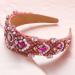 Crystal Headbands for Women - Rhinestone & Pearl Beaded Handmade Hair Accessories (A04) - Buy Online on GoSupps.com