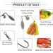 Fishing Spinner Baits Kit - Multicolor Hard Spinner Lures for Pike Bass - 0.64oz - 6pcs Swimbaits Buzzbait Set - Buy Online on GoSupps.com