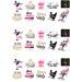 30 Stand Up Team Bride Hen Do Themed Edible Wafer Paper Cake Toppers Decorations