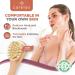 Vegan Dry Brushing Body Brush Set - Exfoliating & Cleansing Brushes for Lymphatic Drainage - Premium Skin Beauty Kit with Handle, Face Brush & Shower Gloves - Buy Online on GoSupps.com