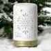 Earnest Living Eile Oil Diffuser - White Ceramic 100ml Aromatherapy Humidifier with Timer & Auto Shut-Off | Perfect for Home & Office | Christmas Snowflake Design - Buy Online on GoSupps.com