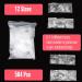 Novo Ovo 504 Long Toenail Tips - Clear Artificial Full Cover Gel Toenails Soft Gel Nail Set 12 Sizes for Easy Application - Buy Online on GoSupps.com