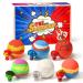 DAISY ENCENS Bath Bombs for Kids with Toys Inside Bubble Bath Fizzies with Superhero Toy Surprises Large Bombs Moisturizing Natural   Bath Bombs for Kids  Gift for Girls and Boys