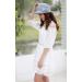 CACUSS Women's Foldable Floral Bucket Hat with Bowknot - Blue | Stylish Sun Protection - Buy Online on GoSupps.com