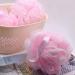5 Pack Large Soft Bath Loofahs Poufs for Men and Women - Exfoliating Body Scrubber for Silky Skin - 65g/Pcs - Pink - Buy Online on GoSupps.com
