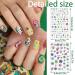 5D Embossed Flower Nail Stickers - Spring Nail Art Decals for Women and Girls - Buy Online on GoSupps.com