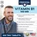 Freeda Vitamin B1 Thiamine 100mg - Energy & Nervous System Support - Kosher Vegan Gluten Free - 100 Ct - Buy Online on GoSupps.com