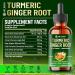 7in1 Liquid Turmeric Curcumin with Vitamin D3 Vitamin K2 Ginger Ceylon Cinnamon Garlic Black Pepper - Drops Extract - 2 Month Supply - Buy Online on GoSupps.com