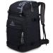 SEMSTY Ski Boot Bag 55L Waterproof Ski and Snowboard Boots Travel Backpack for Skis Snowboard Ski Helmet Goggles Gloves & Accessories Black