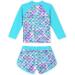 Girls Long Sleeve Swimsuit Set | UPF 50+ Protection | Mermaid Design | 3-4 Years - Buy Online on GoSupps.com