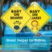 TIESOME 2 pcs Baby on Board Car Warning Sticker Set Giraffe + Lion | Reusable Decal with Suction Cups | Baby in Car Window Cling Sign - Buy Online on GoSupps.com