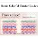 Colored Cluster Lashes Individual Lashes DIY Eyelash Extension 5 Colors Lash Clusters Eyelash 14mm Curl Lash Extension 100pcs Clusters False Lashes Set Pack by Pawotence (Color-Mix-14mm) COLORFUL - Buy Online on GoSupps.com