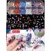 Kalolary Independence Day Glitter Nail Sequins - 4th of July Star Red Blue Silver Holographic Paillette for Patriotic Makeup & Decoration - Buy Online on GoSupps.com