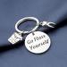 POTIY Funny Dentist Gift | Dental Hygienist Keychain - Go Floss Yourself Jewelry - Buy Online on GoSupps.com