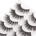 Newcally 3D Mink Fluffy False Eyelashes - Wispy Cat Eye Style - 5 Pairs - 16mm - Buy Online on GoSupps.com