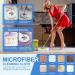 3 Pack Round Microfiber Spin Mop Head Refills - Standard Size, Easy to Clean Hurricane Rotating Mop Replacement - Buy Online on GoSupps.com