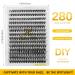 Xaena 280pcs 40D-0.07 D-MIX Individual Cluster Lashes - Soft DIY Eyelash Extensions & Bottom Lashes Pack - Buy Online on GoSupps.com