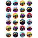 24 x Monster Truck Mix Edible Wafer Card Cupcake Toppers Cake Party Decorations