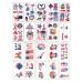 Memorial Day Temporary Tattoos  20 Sheets Tattoo Sticker Masquerade Prank Makeup for Memorial Day Independence Day