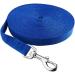 15m Blue Track Line for Dogs - Durable Nylon Leash Weatherproof Training Line with D-Carabiner & Grip Cushion - Perfect for All Dog Sizes - Buy Online on GoSupps.com