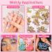 Audab B7000 Jewelry Adhesive Glue with Rhinestones for Crafts  2100Pcs Flat Back Gems Crystal Rhinestones with Tweezer Dotting Tools Clear Glue for DIY Clothes Fabric Shoes Jewelry Making Nail Art A.Clear - Buy Online on GoSupps.com