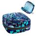 Abstract blue ladies' lords Storage bag Feminine menstrual cup bag nursing pad holder tampon pockets portable period pocket for women teen girls 1 piece multicolored 10