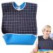 Adult Bibs for Eating - Waterproof Feeding Bib for Elderly with Crumb Catcher | Stylish and Comfortable Adult Bibs for Women for Nursing Home Care