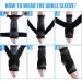 Shop VOCOSTE Ankle Compression Sleeve Socks - Adjustable Unisex Brace for Achilles Tendon Support | XL Size - Black & Gray - Buy Online on GoSupps.com