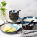 Dinner Plates Household Dishes Set Simple Ceramic Dinner Plates Set of 5 Durable Ceramic Dinnerware Set Plates Bowls Snack Plates Spoons Plates Kitchenware - Buy Online on GoSupps.com