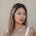 Silver Rhinestone Bobby Pins - Mini Hair Accessories for Women - 3pc Set in Hermatite - Buy Online on GoSupps.com