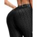 SEASUM Women High Waisted Butt Lifting Yoga Pants | Tummy Control Anti Cellulite Leggings | U-capris Black Large - Buy Online on GoSupps.com