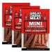 Hot Mini Pepperoni 3 Pack - Pepperettes Bundle 3 x 225g Bags by Great Canadian Meat Meat Snacks Bulk Pepperoni Sticks Box For Carnivores. Perfect For Snacking Keto Friendly Gluten Free High In Protein