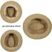 AKIO&AQUIRAX Short Brim Paper Straw Fedora Hat | Adjustable Sun Hat for Men & Women - Dark1, Medium - Buy Online on GoSupps.com