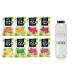 Intick Ice Tea |Sugar-free instant drink |Bundle of Eisenee + Tritan drinking bottle 1 L |8x12 stick 1 stick for 0.5-1 l |Beverage powder - vegan low in calories with vitamin C flavored 8 iced teas + bottle