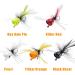 12pcs Colorful Fly Fishing Poppers for Bass, Trout, Salmon - Freshwater Topwater Lures with Hooks - White Assortment - Buy Online on GoSupps.com