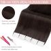 Buy Silk-Co Tape in Extensions - Real Remy Hair 40 Stk Dark Brown 30cm | Premium Skin Weft Hair Extensions - Buy Online on GoSupps.com
