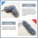 Extendable Microfiber Feather Duster - 100 inch Long Handle Dusting Tool for All-Round Home Cleaning - Gray - Buy Online on GoSupps.com
