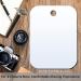 Unbreakable 4x6 Shower Mirror for Men and Women - Portable Camping Travel Mirrors - Shatterproof Frameless Design - 2 Pack - Buy Online on GoSupps.com