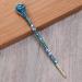 Buy Chinese Rhinestone Hair Stick | Peacock Blue Hairpin & Chopstick for Elegant Chignons | International Shipping Available - Buy Online on GoSupps.com