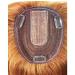 vivaBella Copper Red Human Hair Topper 12 Silk Base for Thinning Hair - Seamless Clip-in Hairpiece for Women - Buy Online on GoSupps.com