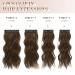 Feshfen Clip-In Hair Extensions - 4PCs 50cm Chestnut Brown Wavy Synthetic Hair - 180g Full Volume for Women - Buy Online on GoSupps.com