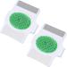 2 Pieces Cradle Cap Brush and Comb  3-In-1 Design Cradle Cap Brush Safe Baby's Scalp Brush with Soft Rubber Bristles  Help Gently Massage Care Scalp (Green)
